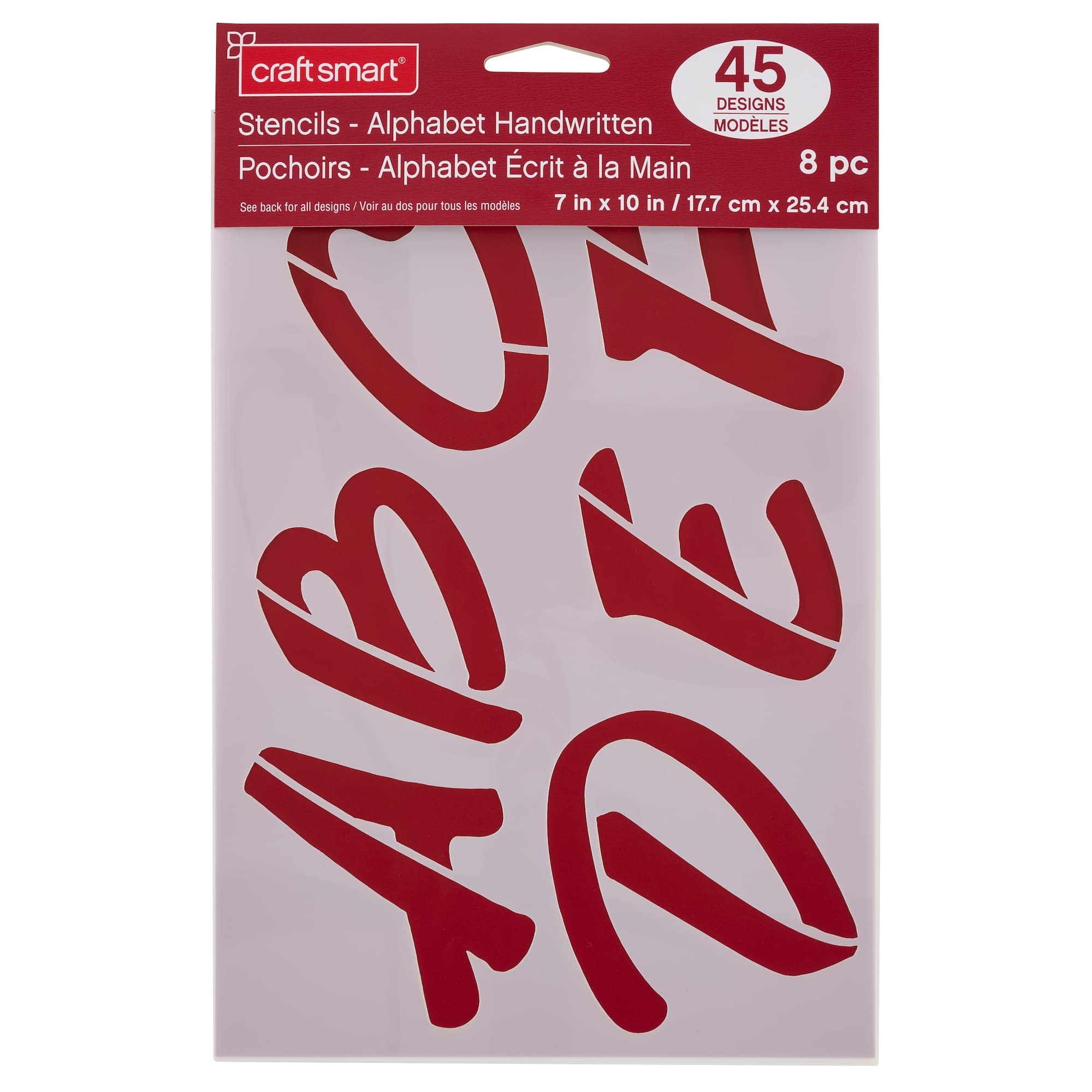 3" Handwritten Alphabet Stencils by Craft Smart®